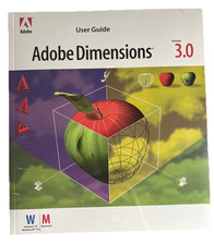 Vintage Adobe Dimensions 3.0 User Guide 1997 New Sealed Brand New Old Stock picture