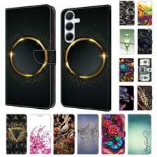 Flower Bird Robot Wallet Cover Case For Honor 600 70 400 X9 200 Magic 4 Lite picture