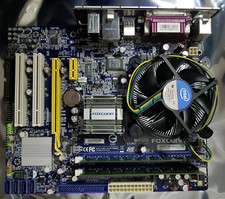 Foxconn G31MXP-K LGA775 MicroATX Motherboard w/ Core 2 E7400 CPU 4GB RAM, Backpl picture