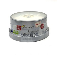 NEW Memorex CD-R White Inkjet Printable 52x 700MB 80-min 30-pack picture