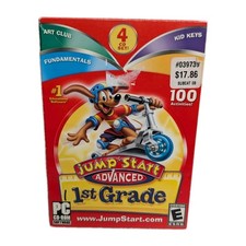 Jump Start Advanced 1st Grade 4-Disc CD-ROM Box Set PC Math Spelling Reading picture
