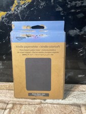 Amazon Kindle Paperwhite / Colorsoft 2024 Black Plant Based Leather Cover picture
