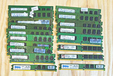 1GB Desktop RAM Lot of #18 Modules Mixed Brands. Read Details picture