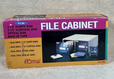 Vintage Floppy Disk File Cabinet Pengo Computer Accessories NOS picture
