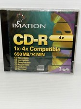 Imation CD-R 1x-4x Compatible 650Mb 74 Minutes New Sealed picture