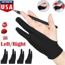 4× Two Finger Anti-fouling Glove Drawing Pen Graphic Tablet Pad Pen Gloves L/R picture