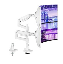 Ares Wing GDT1004P-2WH Dual Monitor Arm for Monitor Stacking Fits 17-49