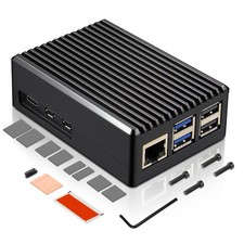 P573 HeavyDuty Passive Cooling Aluminum Case Fanless For Raspberry Pi 5 picture