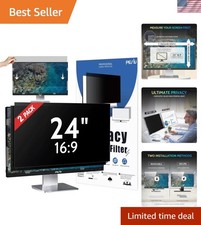 2-Pack] 24 Inch Privacy Screen for Computer Monitor 16:9 Aspect Ratio, Eye Pr... picture