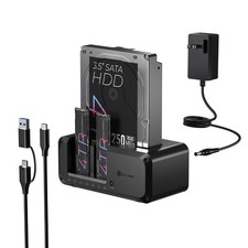 M.2 NVMe & SATA SSD/HDD Hard Drive Docking Station, ICY BOX USBC 10Gbps NVMe ... picture