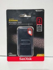 Factory Seal SanDisk Extreme 2TB Portable NVMe SSD 1050/1000MB/s Water/Shock Prf picture