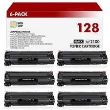 6 Pack Canon 128 Toner Compatible With ImageClass D530 MF4570 MF4450 MF4890dw picture