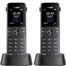 2 Yealink W73H IP DECT Addtl Cordless Expansion Handset for W60B W70B W80B W90B picture