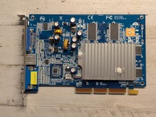 PNY Technologies GeForce FX5200 Video Card AGP 256MB Vtg PC Blue PCB Dual VGA picture