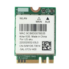 Dell Killer Intel Wireless-AC N1535 WiFi Card Bluetooth 4.1 VM1D6 0VM1D6 GOOD picture