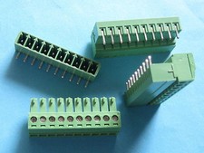 50 pcs Pitch 3.5mm Angle 10 way/pin Screw Terminal Block Connector Plugable Type picture