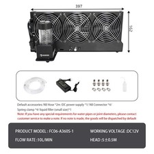 OCOCOO FC06 360mm External Water Cooling Station Integrated Radiator Pump Combo picture