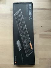 ProtoArc Backlit Bluetooth Keyboard and Mouse for Mac KM100-A Space Gray picture