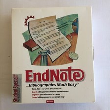 EndNote Student Special MacIntosh 3.1.2  3rd Ed. 1999 ISI ResearchSoft Complete picture
