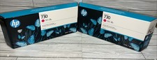 (2) NEW & SEALED ~ Genuine HP 730 Magenta 300ml Ink Cartridges P2V69A Exp 11/25 picture