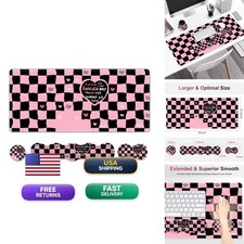 NXZGO Gaming Mouse Pad with Wrist Support, XXL Desk Mat, Pink Black True Love picture