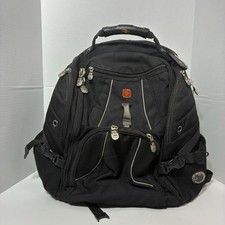 SwissGear Laptop Backpack Black Airflow Multi Compartment Travel School Bag picture
