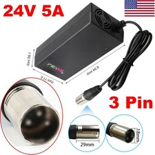 ⭐⭐⭐24V 5AMP 3PIN XLR PRIDE WHEEL WHEELCHAIR CHARGER UPGRADE 3AMP & 4AMP picture
