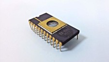 Eprom CPU Processor EA 2708 IC DIP 24 Pins Gold Plated 7923 Vintage Rare Collect picture