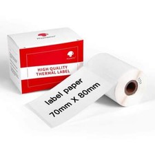 White Square Sticker Labels Self-Adhesive Paper for Phomemo M110/M221 Printer US picture
