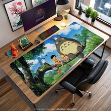 Studio Ghibli Totoro Desk Mat - My Neighbor Totoro Forest Scene Mouse Pad, Anime picture