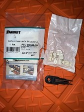 Panduit Port Blocker PSL-DCJB-IW 1 pack quantity of 10 jack inserts w/key picture