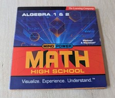 Mind Power Math High School Algebra 1 & 2 CD-ROM Complete with Box picture