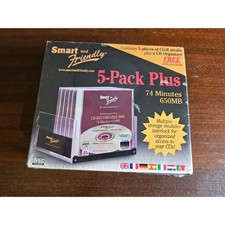 Smart and Friendly CD-R Media Kids 5 Pack Black 74 Min 650MB with Organizer picture