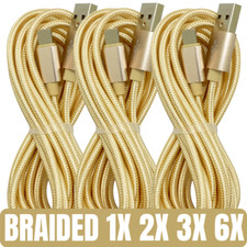 3/6Pack 10ft USB Fast Charger Cable For iPhone 13 11 XR iPad Charging Data Cord picture