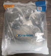 Cable Matters 2-Pack 4 Outlet Power Splitter Cord 1.5 Feet. New picture