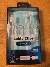 Vivitar Cable Clips 4 Pack Adhesive Tape included NEW picture