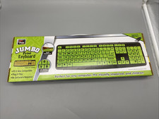 Total Vision Jumbo Print Keyboard Green PC Mac NEW picture