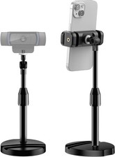 Webcam Mount Telescopic Stand with Black for Desk Table Recording picture