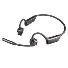 Sanwa Direct Open-Ear Headset Bluetooth USB Wired Earphone with Microphone and picture