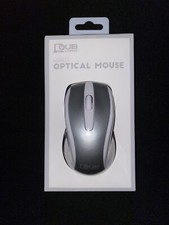 QUB Works Wired Optical Mouse, Color Silver & White, QUB8004 - NEW picture