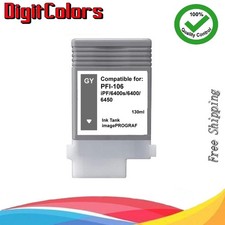 PFI-106 Gray Ink Cartridge for Canon IPF 6400s 6400 6450 PFI106GY picture