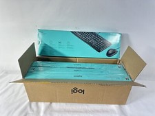 #2538 Lot of 4 - Logitech MK120 Wired USB Keyboard and Mouse, Black (920-002565) picture