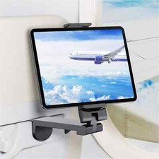 Airplane Tablet Holder Mount Travel Essential Handsfree Tablet Stand for Flyi... picture