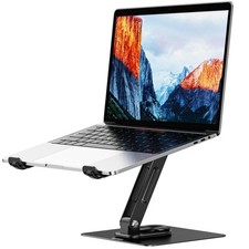 LS12 Laptop Stand with 360° Rotating Base, Ergonomic Adjustable Notebook Hold... picture