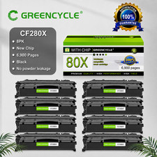 8PK CF280X High Yield Black Toner Cartridge Fits For HP LaserJet Pro 400 M401dn picture