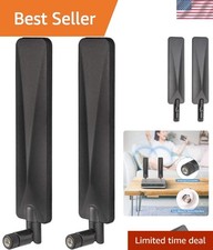 2-Pack 9dBi 4G LTE Antenna with SMA Male Connector for Exceptional Signal picture
