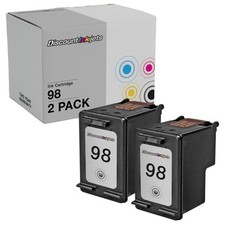 2 C9364WN Black Printer Reman Ink Cartridge for HP 98 HP98 OfficeJet 6310xi picture