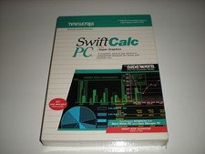 Timeworks SwiftCalc PC new in box Dos spreadsheet 5.25