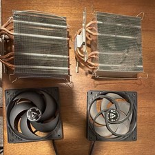ARCTIC CPU Fan Heatsink Copper Heatpipes 2x P12 PWM PST CO 120mm 1800RPM picture