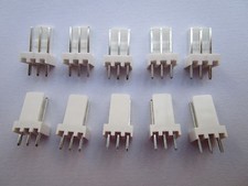 200 pcs Pitch 2.54mm 2510 3 Pin Male Plug Connector White Color New picture